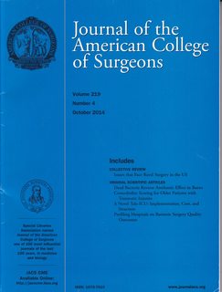 Journal of the American College of Surgeons, Volume 219, Number 4, October 2014