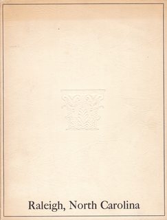 An architectural and historical inventory of Raleigh, North Carolina