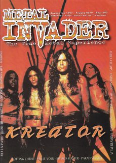 Metal Invader: The True Metal Experience Motley Crew/ Kreatar August 1997 (Greek Edition)