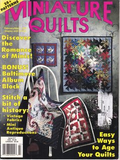 Miniature Quilts Magazine Issue 17 (Feb./March 1995 Vol. 5 No. 1) Easy Ways to Age Quilts