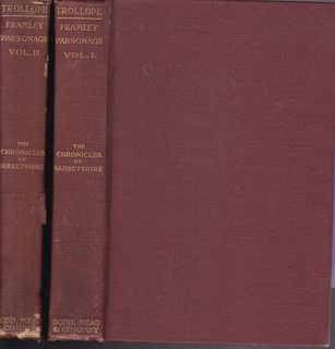 Framley Parsonage (InTwo Volumes) (The Chronicles of Barsetshire)