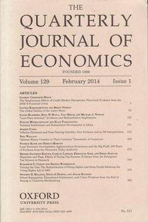 The Quarterly Journal of Economics Vol. 129 Issue 1 Feb. 2014, ISSN: 0033-5533