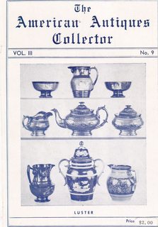 The American Antiques Collector, Volume III, Number 9