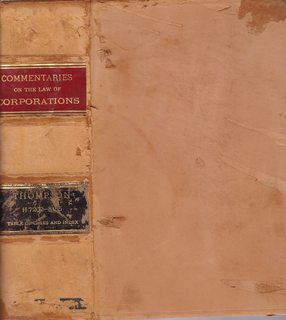 Commentaries on the Law of Private Corporations in Six Volumes, VOl VI only