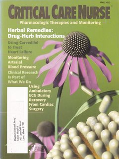 Critical Care Nurse (Vol. 22 No. 2) April 2002: Herbal Remedies-Drug Herb Interactions