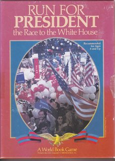 Run For President , The Race to the White House, a ** World Book Board Game **