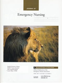 Journal of Emergency Nursing Vol 33 No. 2, April 2007: CE-Are You Prepared to Deal with a High-Risk Respiratory Illness