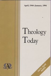 Theology Today- Fifty Year Index April 1944-January 1994