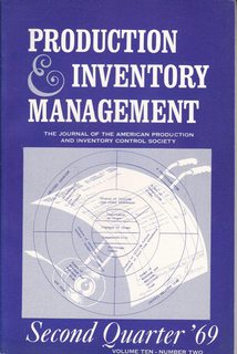 Production and Inventory Management: The Journal of the American Production and Inventory Control Society, Volume 10 Number 2, Second Quarter, 1969