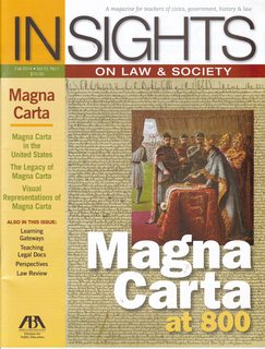 Insights on Law and Society Vol.15 No. 1 Fall 2014: Magna Carta at 800