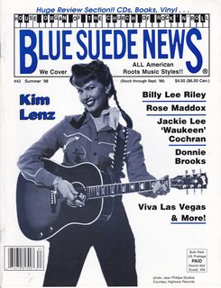 Blue Suede News Summer 1998 Kim Lenz Cover, Billy Lee Riley, Rose Maddox, Donnie Brooks, #43