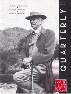 Frank Lloyd Wright Quarterly Vol 8 No. 2 Spring 1997
