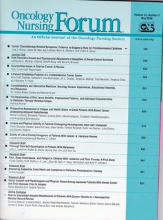 Oncology Nursing Forum Vol 33 No. 3 May 2006- Cancer Chemotherapy Related Symptoms: Evidence to Suggest Role for Proinflammatory Cytokines