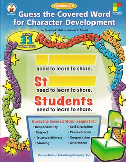 Guess the Covered Word for Character Development, Grades 1 - 5 (Four-Blocks Literacy Model)