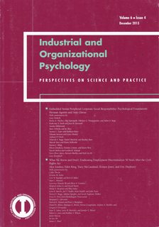 Industrial and Organizational Psychology: Perspectives on Science and Practice Vol. 6 Issue 4, Dec. 2013. Embedded vs. Peripheral Corporate Social Responsibility