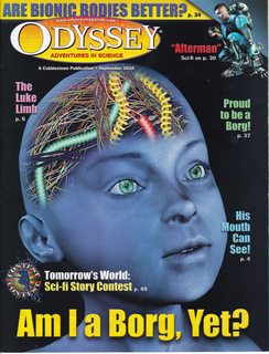 Odyssey-Adventures in Science Vol 19 No. 7 September 2010- Am I a Borg, Yet