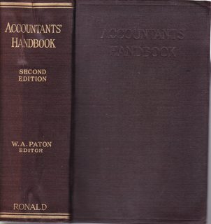Accountants handbook 2nd Edition 1933 Edited by W.A. Paton, Ph.D., C.P.A. (Hard Cover)