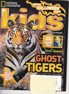 National Geographic Kids October 2004, Special Halloween Issue: Ghost Tigers