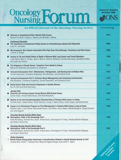 Oncology Nursing Forum Vol 33 No. 6 November 2006-Delirium in Hospitalized Older Patients with Cancer