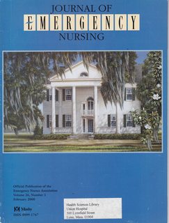 Journal of Emergency Nursing Vol 26 No. 1 February 2000: CE-Case Study Acute M.I. An Atypical Presentation