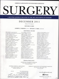 Surgery: A Monthly Journal Devoted to the Art and Science of Surgery Vol 150 No. 6 December 2011