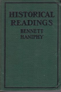 Historical readings; an introduction to the study of American history, ed. with notes and biographical sketches 1920 [Hardcover]