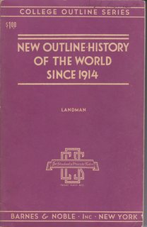 New Outline-History of the World Since 1914