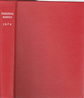 PRABUDDHA BHARATA OR AWAKENED INDIA 1974 (Vol. LXXIX) 12 issues in one volume