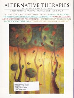 Alternative Therapies in Health and Medicine Vol 11 No 4 July/Aug 2005: Yoga Practice and Weight Maintenance