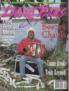 Living Blues Magazine #138, 1998 Festival Menu Vol. 29 No. 2 Mar/April 1998
