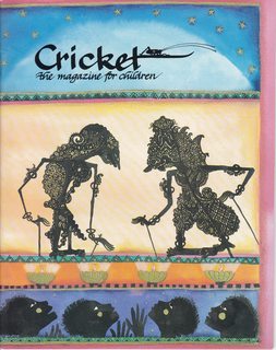 Cricket Magazine - January 1992 (Volume 19 Number 5) COver-Shadow Puppets by Jane Ray