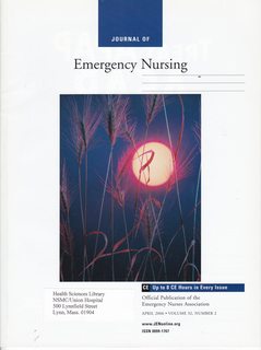 Journal of Emergency Nursing Vol 32 No. 2 April 2006: Poster Abstracts From the ENA 2005 Annual Meeting