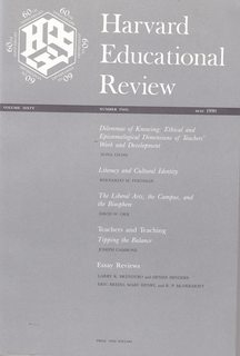 Harvard Educational Review Vol 60 No. 2 May 1990: Dilemmas of Knowing