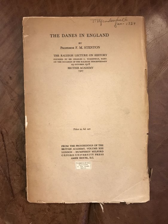 The Danes In England The Raleigh Lecture On History. British Academy