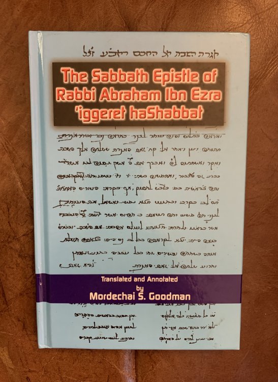 The Sabbath Epistle of Rabbi Abraham Ibn Ezra