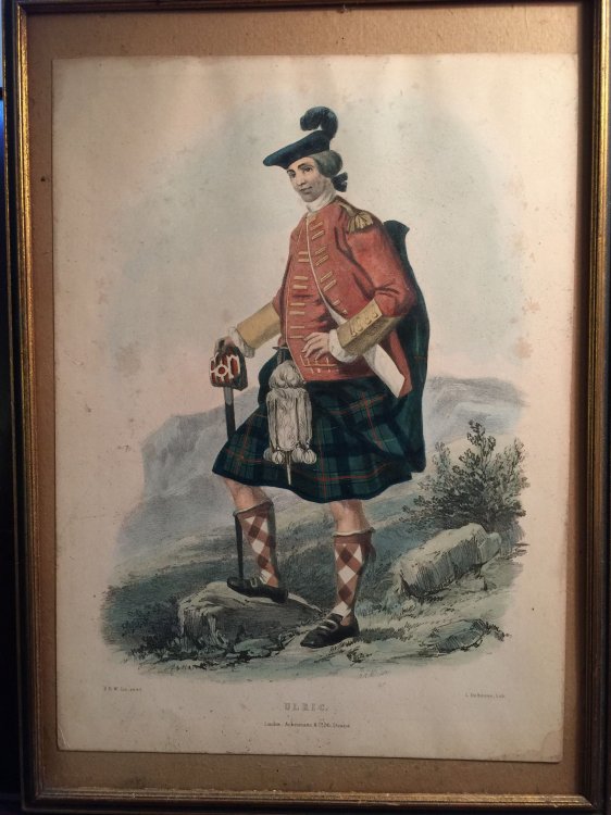 L. Dickinson Hand Colored Lithograph 