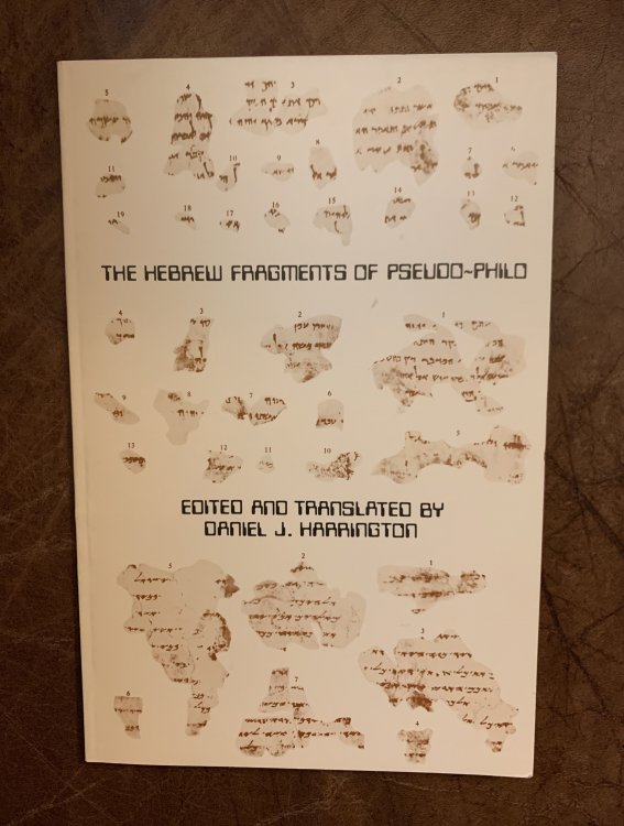 Hebrew Fragments of Pseudo-Philo's Liber Antiquitatum Biblicarum Preserved In The The Chronicles Of Jerahmeel