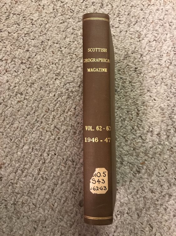 Coire Bhreacain The Scottish Geographical Magazine Complete Vol.62 and Complete Vol. 63 1946 1947 Bound Hardcover 
