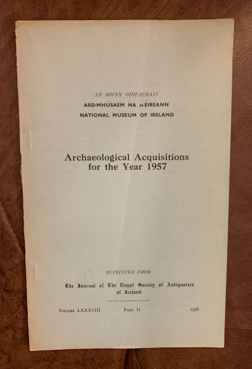 Three Bone Combs Iron National Museum Of Ireland Archaeological Acquisitions for the Year 1957 Volume LXXXVIII Part II 1958