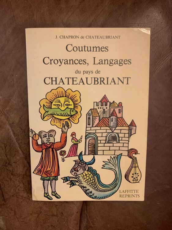Dictionnaire Des Coutumes, Croyances et Langage Du Pays De Chateaubriant Inscribed by the Aurhor