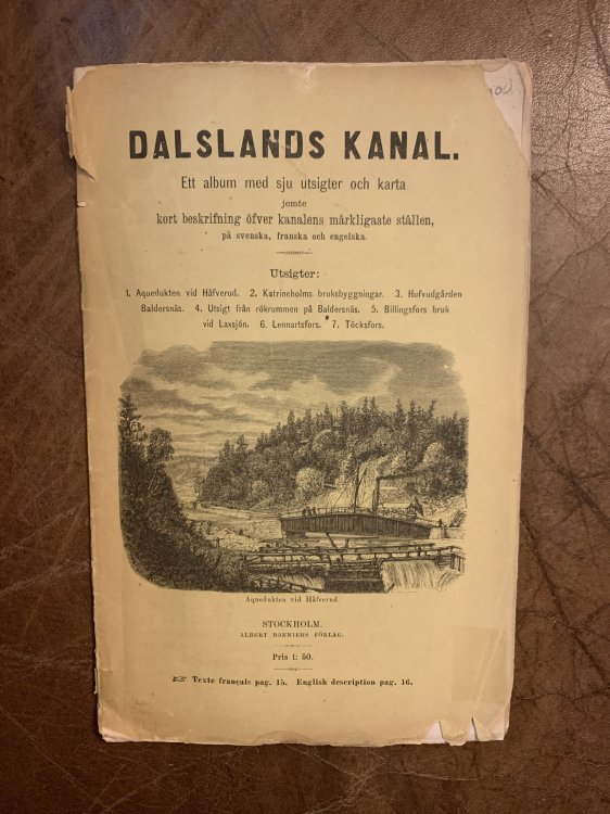Dalslands Kanal. Ett Album Med Sju Utsigter Och Karta