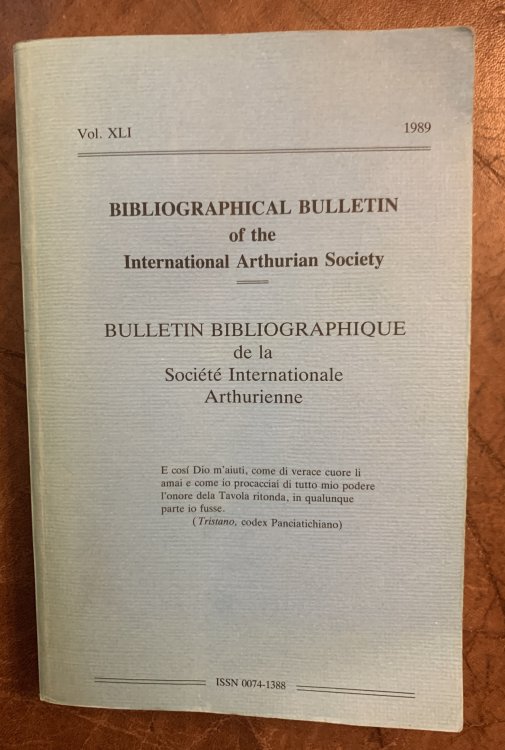 THE FRENCH PROSE TRISTAN A NOTE ON SOME MANUSCRIPTS, A LIST OF PRINTED TEXTS, AND TWO CORRELATIONS WITH MALORY'S MORTE DARTHUR BIBLIOGRAPHICAL BULLETIN OF THE INTERNATIONAL ARTHURIAN SOCIETY. VOL. XLI, 1989