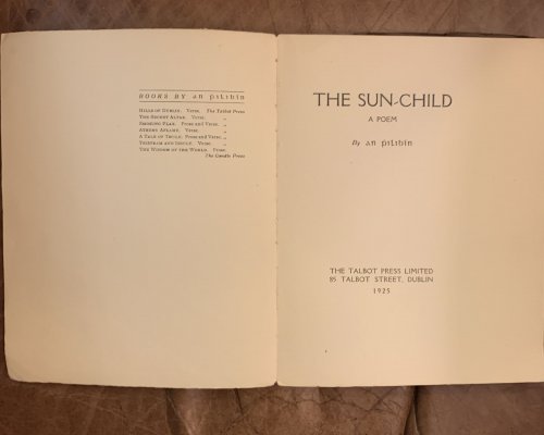 The Sun-Child A Poem (Cuchulain)