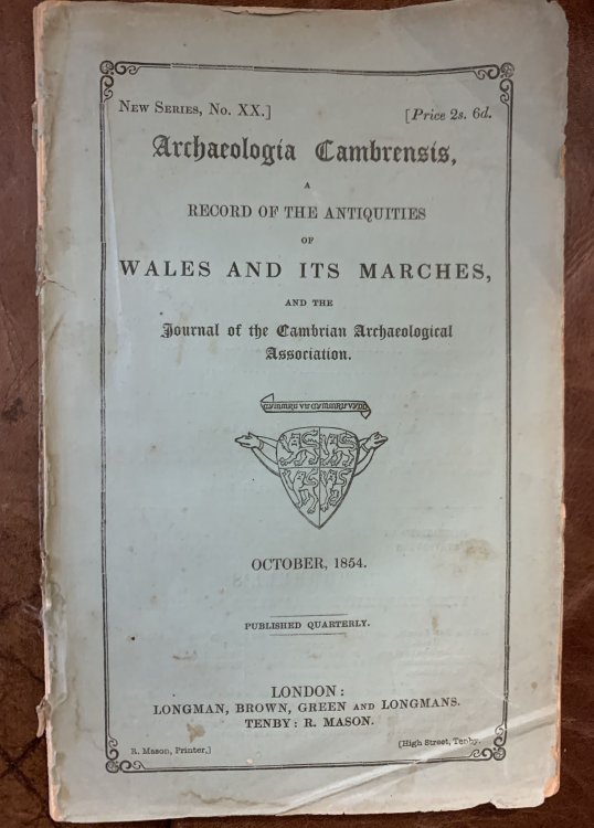 Vestiges of the Gael in Gwynedd Supplemental Section Journal of the Cambrian Archaeological Association Cambrian Archaeological Association