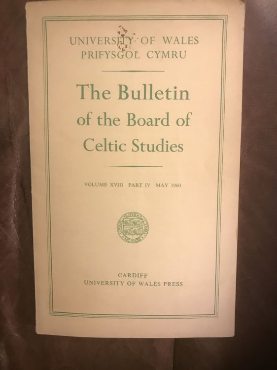 Ystori'r Llong Foel (Bryn F. Roberts) The Bulletin of The Board of Celtic Studies Volume XVIII Part IV May 1960