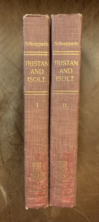 Tristan And Isolt A Study of the Sources of the Romances Volume I and II Second edition, expanded by a bibliography and critical essay on Tristan Scholarship since 1912 by ROGER SHERMAN LOOMIS