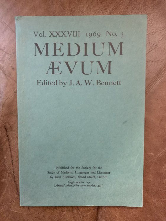 The Lament of the Old Woman of Beare: A Critical Evaluation Medium Aevum VOL. XXXVIII, No. 3 1969
