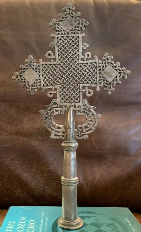 Ethiopian Metal Cross Processional Early 20th Century