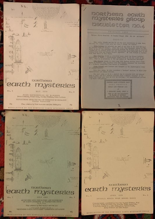Northern Earth Mysteries May 1980 No. 6, July 1980 No. 7, April 1980 No. 5, February 1980 No. 4 FOUR ISSUES