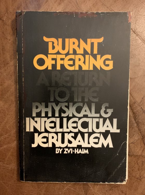 Burnt Offering A Return To The Physical And Intellectual Jerusalem